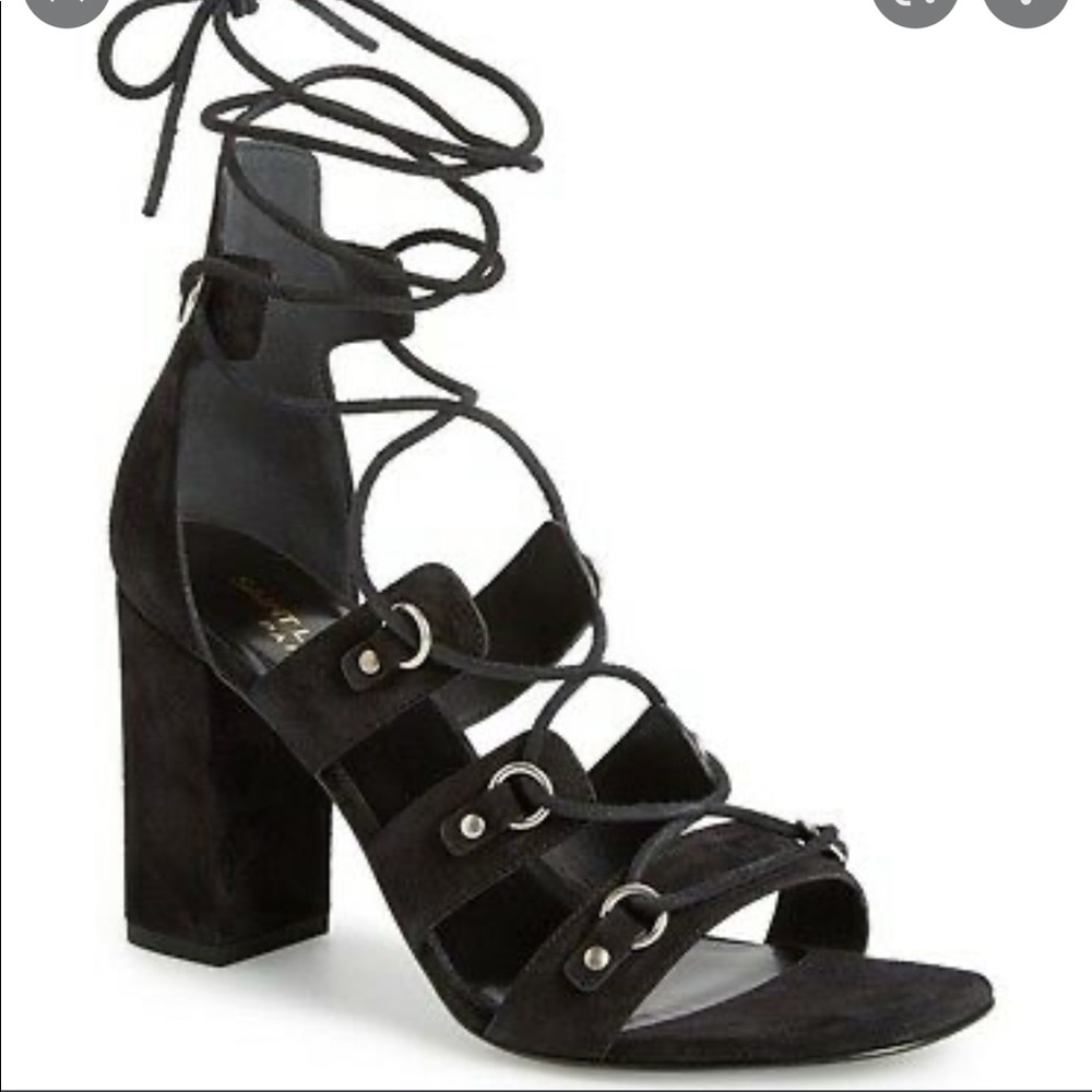 SAINT LAURENT LACE UP SANDAL